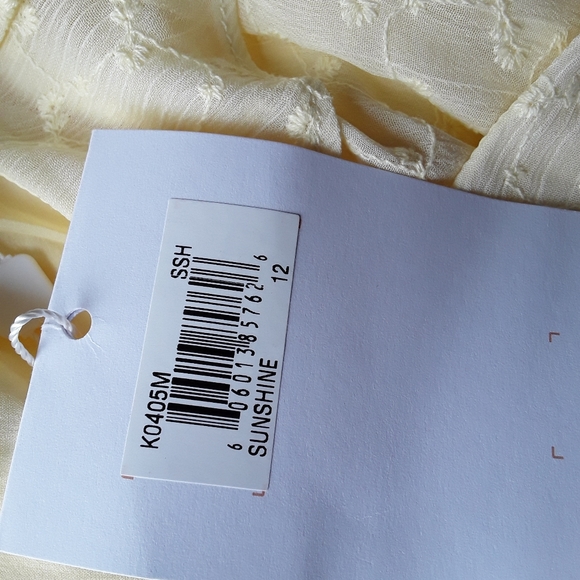 Gal Meets Glam Helena Eyelet Faux Wrap Dress NWT - Picture 16 of 16